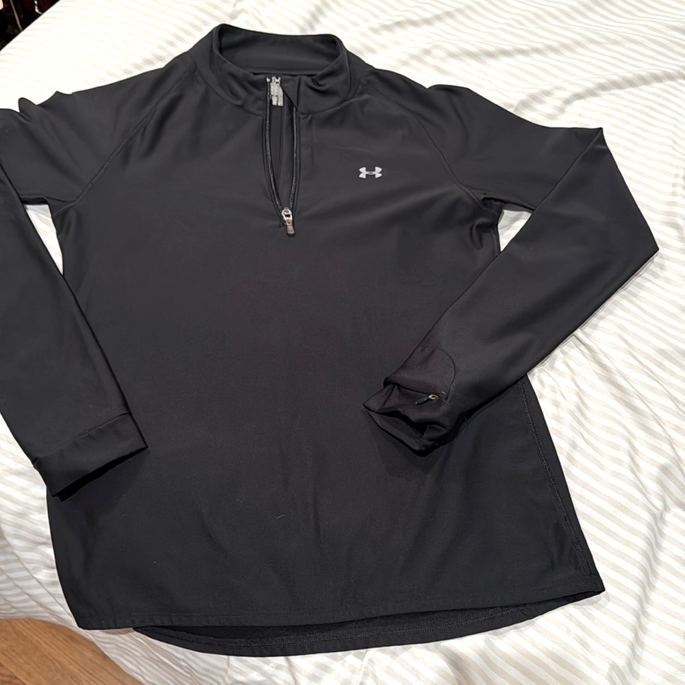 Black Under Armour quarter-zip